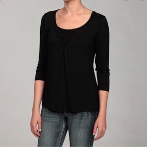 CABLE & GAUGE SCOOP NECK TUNIC SHIRT